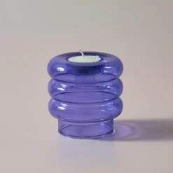 Spiralförmiger Kerzenhalter aus Doppelglas – eleganter Akzent für die Inneneinrichtung