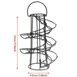 Spiralförmiges Eierspender-Aufbewahrungsregal - Kreativer Küchen-Organizer