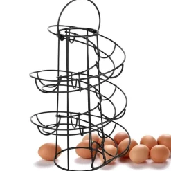 Spiralförmiges Eierspender-Aufbewahrungsregal - Kreativer Küchen-Organizer