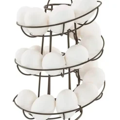 Spiralförmiges Eierspender-Aufbewahrungsregal - Kreativer Küchen-Organizer