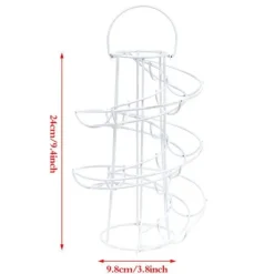 Spiralförmiges Eierspender-Aufbewahrungsregal - Kreativer Küchen-Organizer
