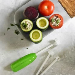 Spiralschneider zum Entfernen von Gemüsekernen für eine einfache Küchenvorbereitung