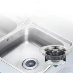 Spülbeckensieb aus Edelstahl – Geruchskontroll-Abflussschutz