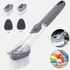 Spülbürste mit Flüssigkeitsspender – 2-in-1-Küchenreinigungswerkzeug