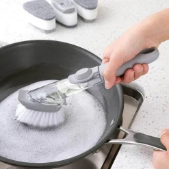 Spülbürste mit Flüssigkeitsspender – 2-in-1-Küchenreinigungswerkzeug