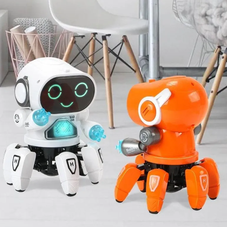Sprachaktiviertes Roboterspielzeug – Interaktiver futuristischer Spielkamerad mit 6 Klauen