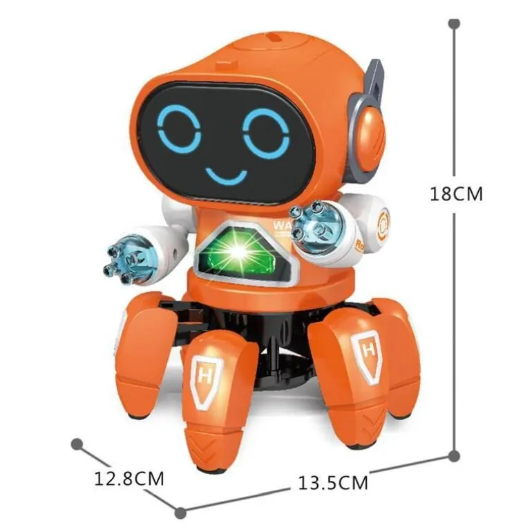Sprachaktiviertes Roboterspielzeug – Interaktiver futuristischer Spielkamerad mit 6 Klauen