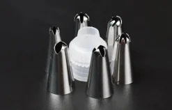 Spritzbeutel-Tüllenset aus Silikon – 8-teiliges Kuchendekorationsset