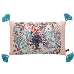 Staffordshire Hund Kissenbezug - Chinoiserie Dekokissen