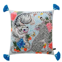 Staffordshire Hund Kissenbezug - Chinoiserie Dekokissen