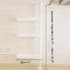 Stanzfreier, drehbarer 3-lagiger Gewürz-Organizer für die Küche