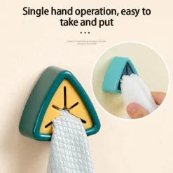 Stanzfreier Handtuchhalter-Clip zur Wandmontage – Badezimmer-Organizer