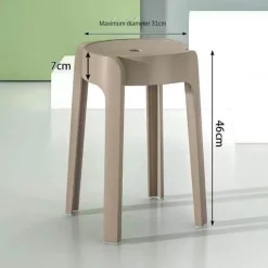 Stapelbare Esszimmerhocker im nordischen Stil – moderne, platzsparende Stühle