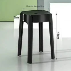 Stapelbare Esszimmerhocker im nordischen Stil – moderne, platzsparende Stühle