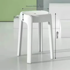 Stapelbare Esszimmerhocker im nordischen Stil – moderne, platzsparende Stühle