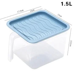 Stapelbare transparente Kühlschrank-Aufbewahrungsbox – transparenter Lebensmittel-Organizer