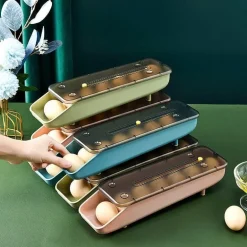 Stapelbarer automatischer Eieraufbewahrungsbehälter