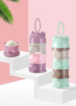 Stapelbarer Babynahrungsbehälter – mehrschichtiges, süßes Design