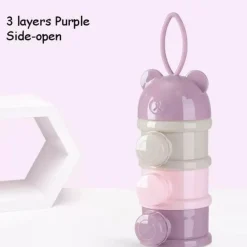 Stapelbarer Babynahrungsbehälter – mehrschichtiges, süßes Design