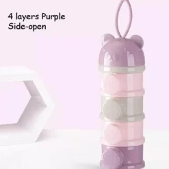 Stapelbarer Babynahrungsbehälter – mehrschichtiges, süßes Design