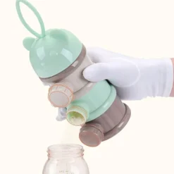 Stapelbarer Babynahrungsbehälter – mehrschichtiges, süßes Design