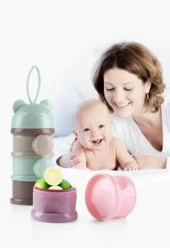 Stapelbarer Babynahrungsbehälter – mehrschichtiges, süßes Design