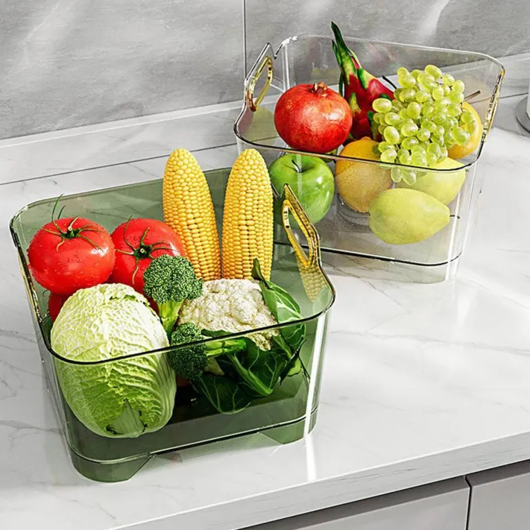 Stapelbarer Gemüsewaschkorb - Abtropfgestell für frische Produkte