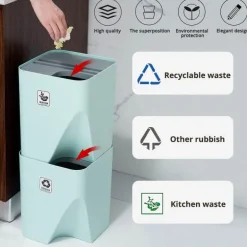 Stapelbarer Mülleimer - Platzsparender Abfalleimer
