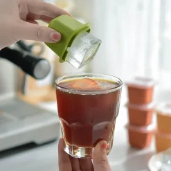 Stapelbares Eiswürfelbereiter-Set – Gefrierschale aus Silikon für einfache Eiswürfel