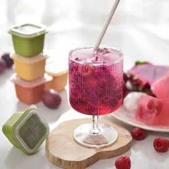 Stapelbares Eiswürfelbereiter-Set – Gefrierschale aus Silikon für einfache Eiswürfel