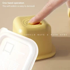 Stapelbares Eiswürfelbereiter-Set – Gefrierschale aus Silikon für einfache Eiswürfel