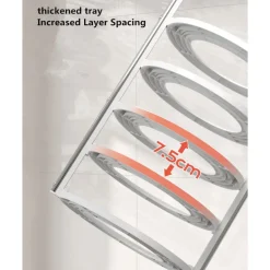 Stapelbares Küchen-Organizer-Regal – kompakte Aufbewahrungslösung