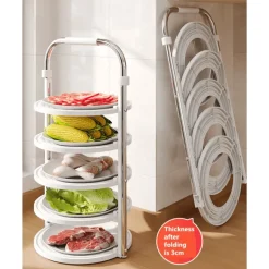 Stapelbares Küchen-Organizer-Regal – kompakte Aufbewahrungslösung