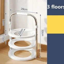 Stapelbares Küchen-Organizer-Regal – kompakte Aufbewahrungslösung