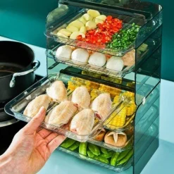 Stapelbares Küchenregal - Mehrschichtiger Organizer