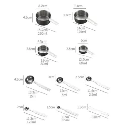 Stapelbares Messlöffel-Set – Premium-Küchenutensilien