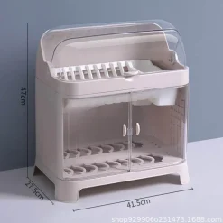 Staubdichter Geschirrständer – Abtropfständer für die Küche