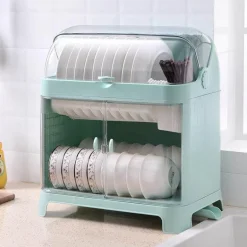 Staubdichter Geschirrständer – Abtropfständer für die Küche