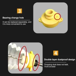 Staubsammler für elektrische Bohrmaschinen – Staubabsaugaufsatz