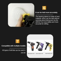 Staubsammler für elektrische Bohrmaschinen – Staubabsaugaufsatz