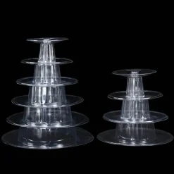 64-stöckiger Macaron-Turmständer – Elegante Tortenpräsentation für Hochzeiten und Veranstaltungen