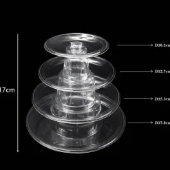 64-stöckiger Macaron-Turmständer – Elegante Tortenpräsentation für Hochzeiten und Veranstaltungen