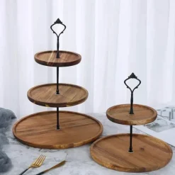 23-stöckiger Tortenständer aus Holz – Elegantes Dessert-Präsentationsregal