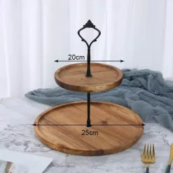 23-stöckiger Tortenständer aus Holz – Elegantes Dessert-Präsentationsregal