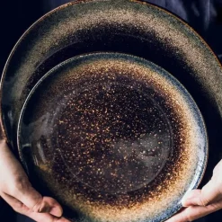 Steakteller-Set aus Keramik – elegantes Serviertablett im Western-Stil für Mahlzeiten