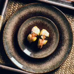 Steakteller-Set aus Keramik – elegantes Serviertablett im Western-Stil für Mahlzeiten