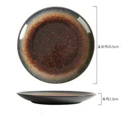 Steakteller-Set aus Keramik – elegantes Serviertablett im Western-Stil für Mahlzeiten