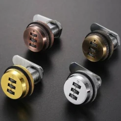 3-stelliges Zahlenkombinationsschloss für Schränke – Mechanisches Sicherheitsschloss