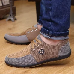 Stilvolle, atmungsaktive Canvas-Schuhe – Herrenschuhe