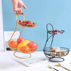 Stilvoller mehrschichtiger Obstkorb – elegante Aufbewahrungslösung